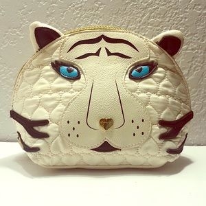 Betsy Johnson Tiger Kitsch Cosmetic Clutch